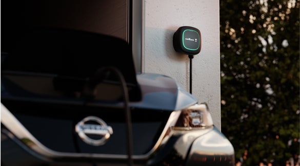 Nissan EV connected and charging with a Wallbox charger | Benton Nissan of Hoover in Hoover AL